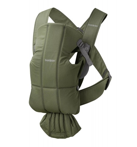 BABYBJORN - nosidełko Mini Woven | Ciemnozielone